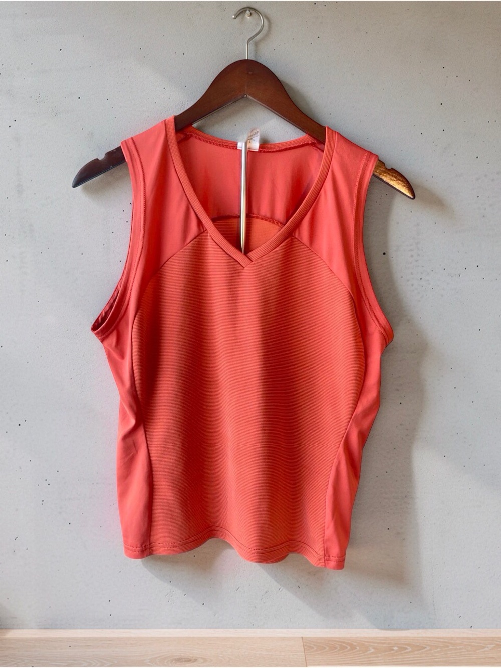 Patagonia Made in USA Athletic Tank Top orange Mesh Size Large